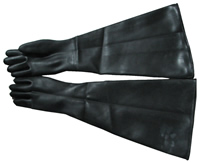 26" Long sand blasting glove